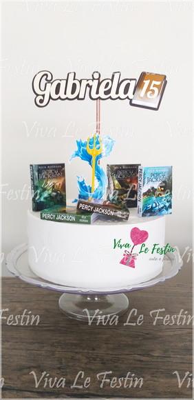 Topo de Bolo - Livros - Percy Jackson