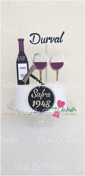 Topo de Bolo - Vinho