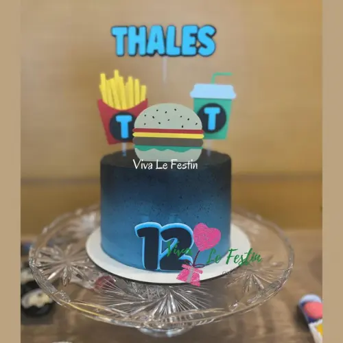 Topo de Bolo - Fast Food