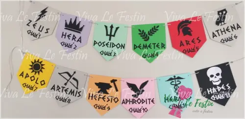 Bandeirola - Percy Jackson - Deuses