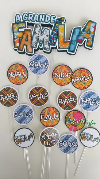 Topo de Bolo - a Grande Familia