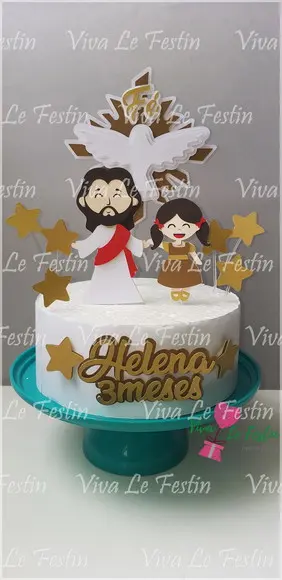 Topo de Bolo - Batizado