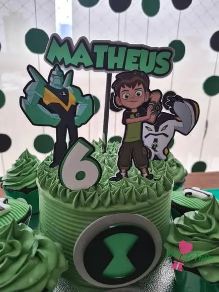 Topo de Bolo - Ben 10