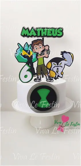 Topo de Bolo - Ben 10