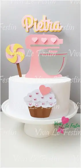 Topo de Bolo - Confeitaria