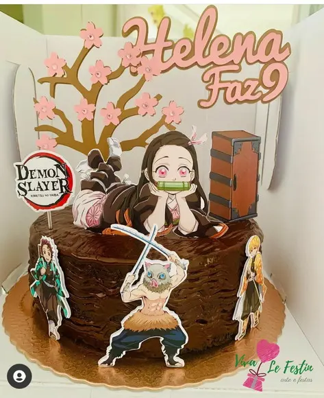 Topo de Bolo - Demon Slayer
