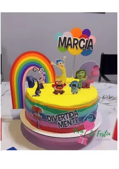 Topo de Bolo - Divertidamente