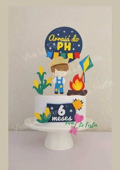 Topo de Bolo - Festa Junina
