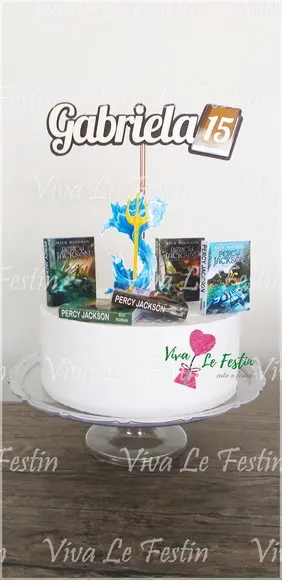 Topo de Bolo - Livros - Percy Jackson