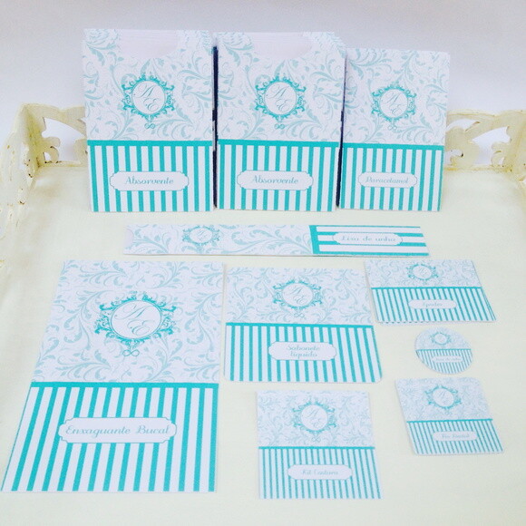 Kit Toalette / Banheiro Rótulos