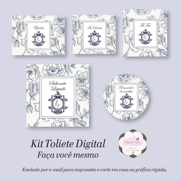 Kit Toalette /banheiro - Digital