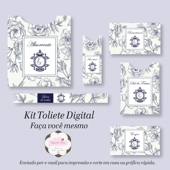 Kit Toalette /banheiro - Digital