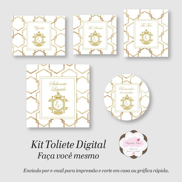 Kit Toalette /banheiro - Digital