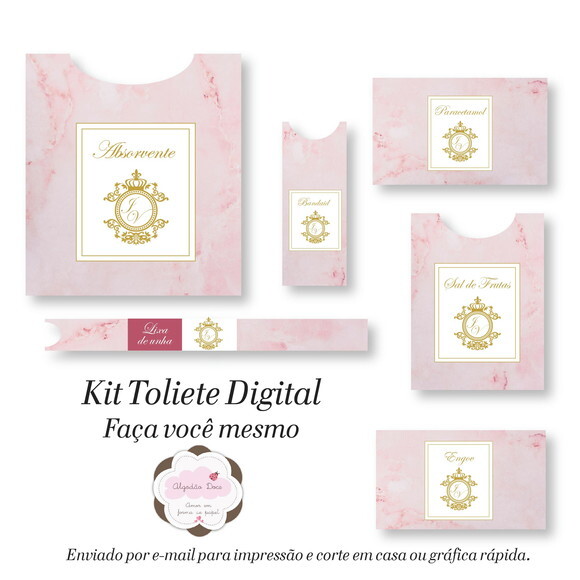 Kit Toalette /banheiro - Digital