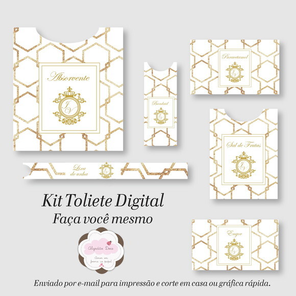 Kit Toalette /banheiro - Digital