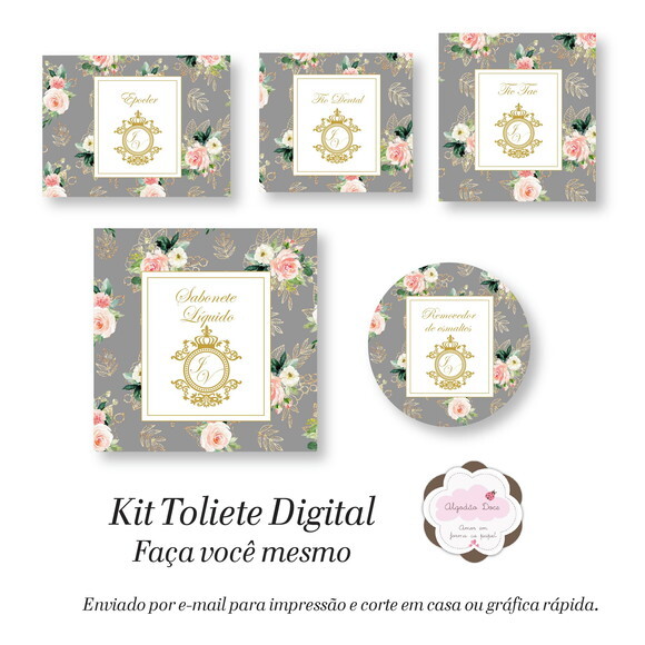 Kit Toalette /banheiro - Digital