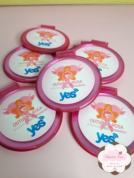 Lembrancinha Brinde Outubro Rosa Personalizado