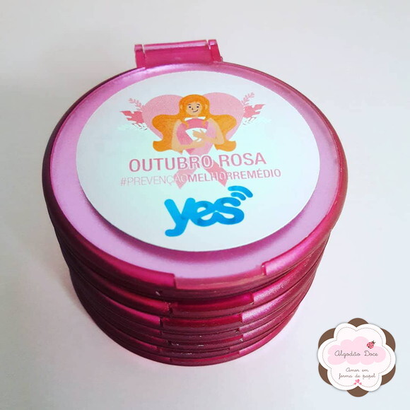 Lembrancinha Brinde Outubro Rosa Personalizado