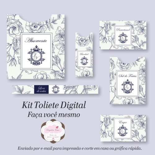 Kit Toalette /banheiro - Digital