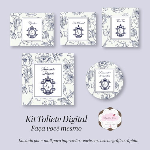 Kit Toalette /banheiro - Digital
