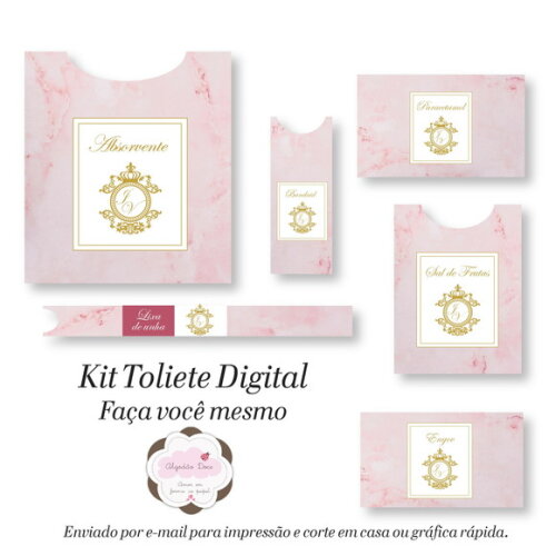 Kit Toalette /banheiro - Digital