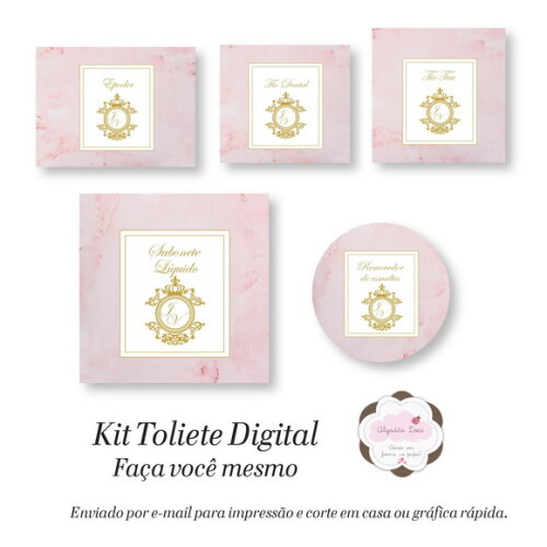 Kit Toalette /banheiro - Digital