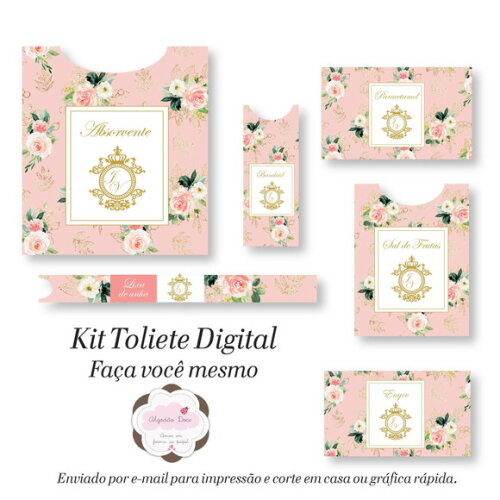 Kit Toalette /banheiro - Digital