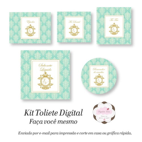 Kit Toalette /banheiro - Digital