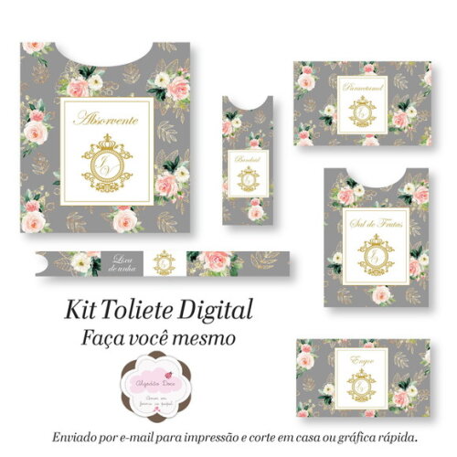 Kit Toalette /banheiro - Digital