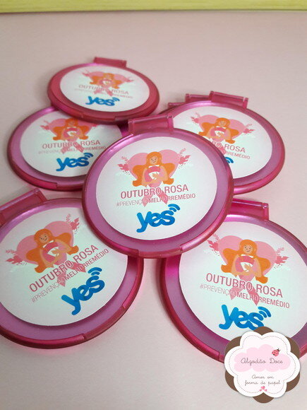Lembrancinha Brinde Outubro Rosa Personalizado