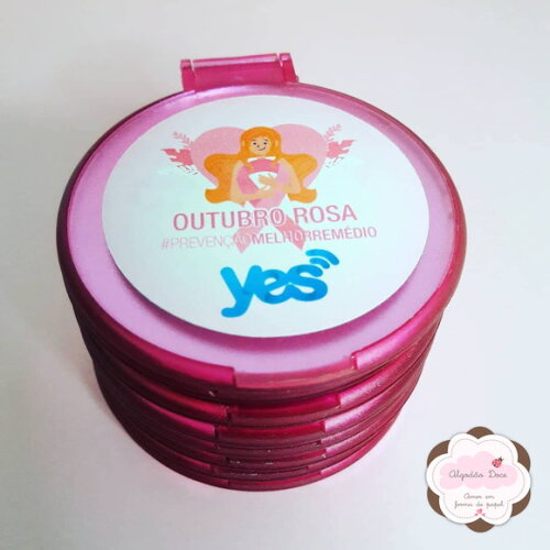 Lembrancinha Brinde Outubro Rosa Personalizado