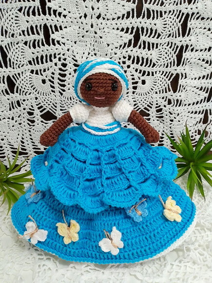 Boneca Bahiana em Amigurumi