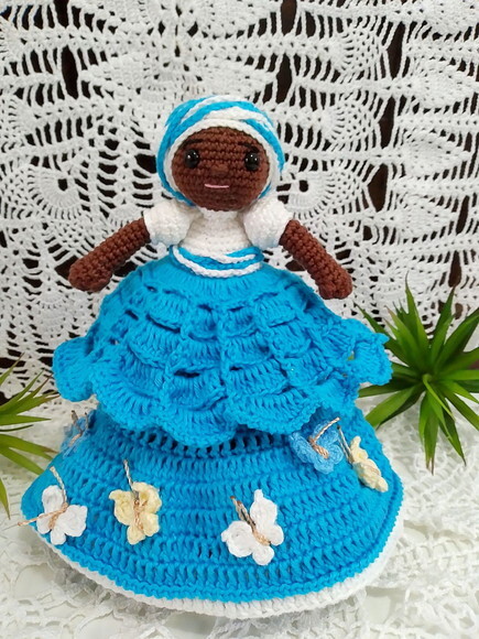 Boneca Bahiana em Amigurumi