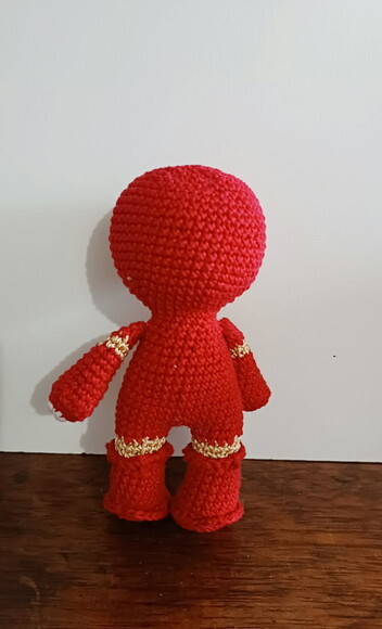 Boneco Homem de Ferro em Amigurumi