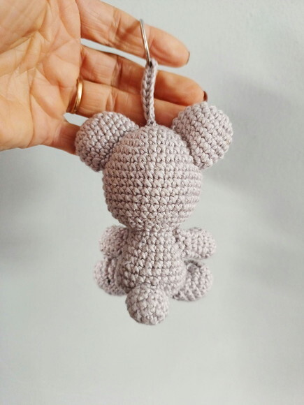 Chaveiro Ursinho em Amigurumi