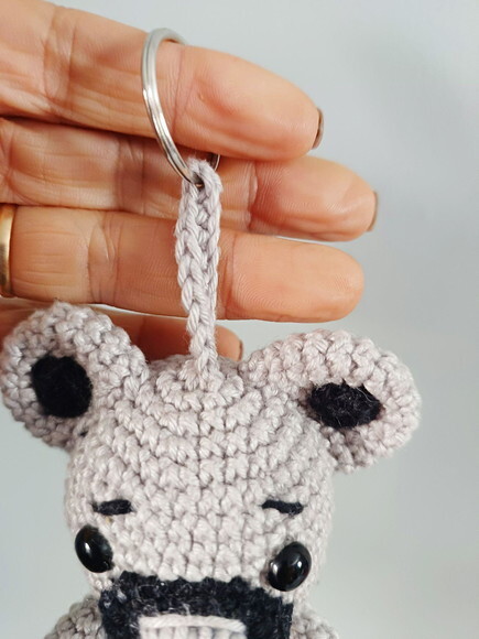 Chaveiro Ursinho em Amigurumi