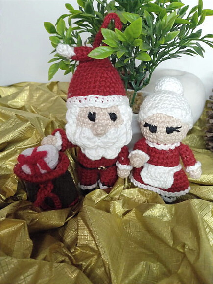 Kit Enfeites de Natal Amigurumi