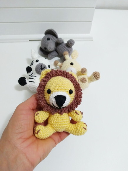 Mini Safári em Amigurumi