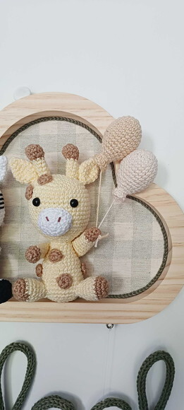 Porta Maternidade em Amigurumi Safári