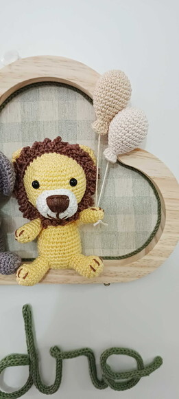 Porta Maternidade em Amigurumi Safári