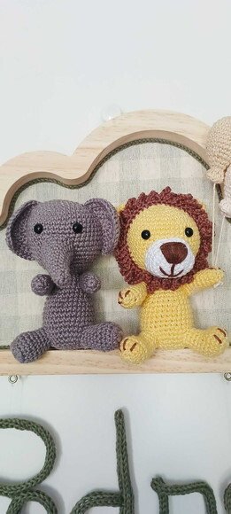 Porta Maternidade em Amigurumi Safári