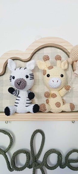 Porta Maternidade em Amigurumi Safári