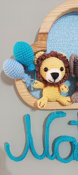 Porta Maternidade em Amigurumi Safári