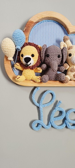 Porta Maternidade em Amigurumi Safári