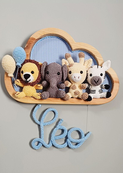 Porta Maternidade em Amigurumi Safári