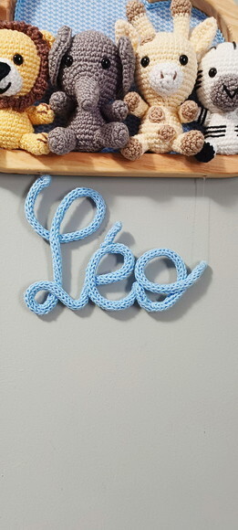 Porta Maternidade em Amigurumi Safári