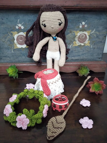 Princesa Moana Amigurumi