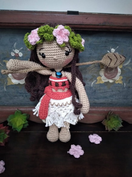 Princesa Moana Amigurumi