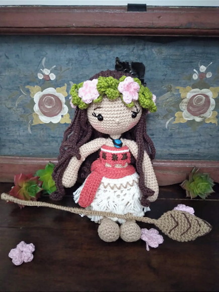 Princesa Moana Amigurumi