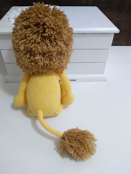 Rei Leão Amigurumi